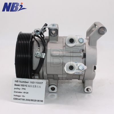 Bom preço. Hailax compressores de ar de saída FAW 10s11c 7 PK12VOEM 447190-2650/88320-0K100 Condição de uso 12V Voltagem on-line
