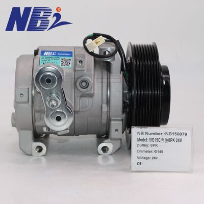 Novo compressor de ar condicionado Shuangqing 24V 10S15C benz Freightliner Cascadia 2010-2011 8PK OEM A4722300111 HHMB062 Alto