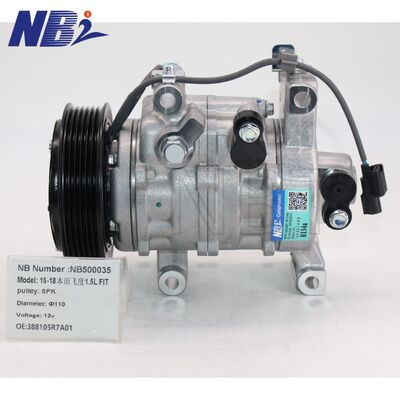 Bom preço. Novo compressor AC 10SE11C 6PK de 12 volts para Honda Fit 1.5L 2015-2018 sem tampa de tubo 388105R7A01 388105R7A02 on-line