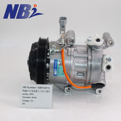 88310-0D070 Compressor automático de ar condicionado de 12 V para Toyota Yaris 1.3 Corolla Vios 1nz Compressor de carros de ar condicionado de 12 V 883100D140
